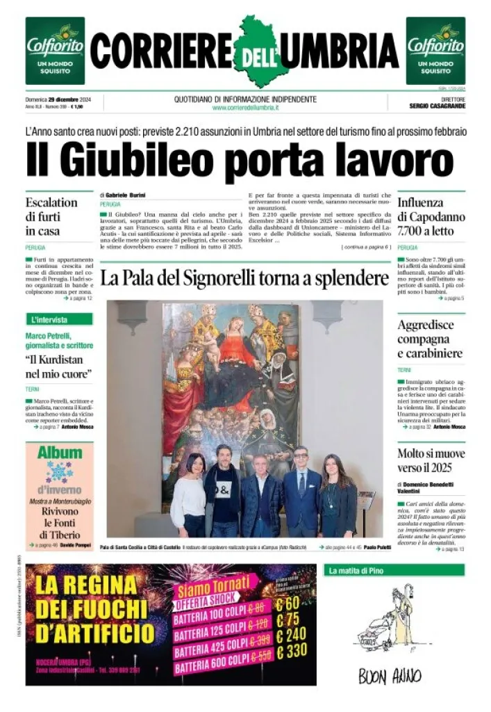 Prima-pagina-corriere umbria-del-2024-12-29